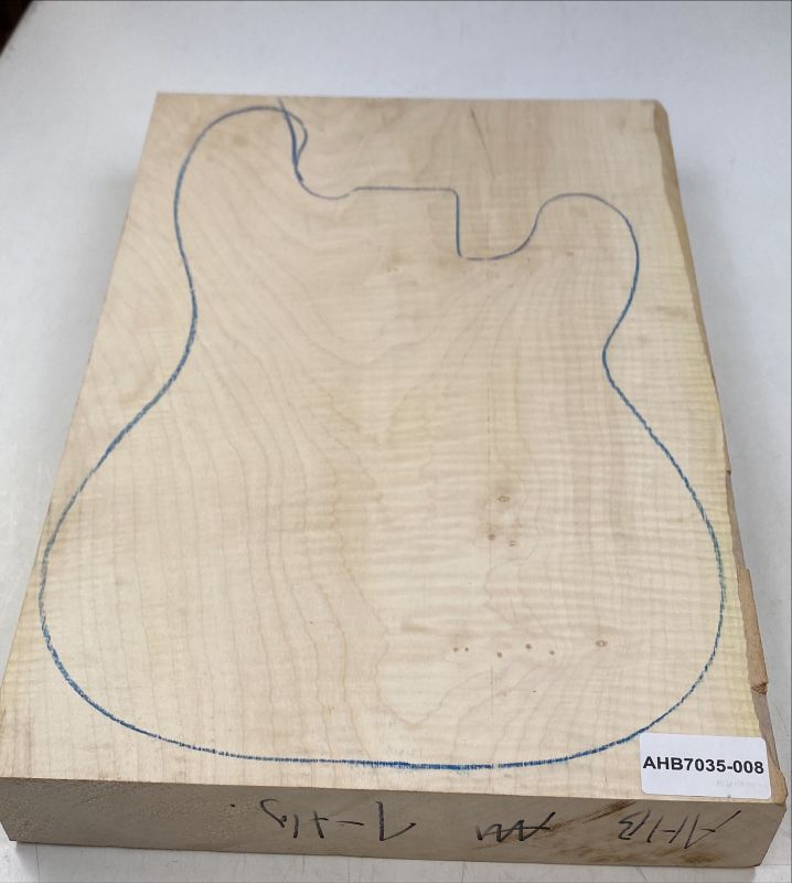Body Sycamore, 1-pc.flamed, Unique Piece #008
